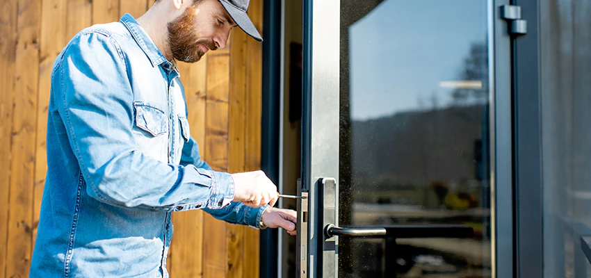 Frameless Glass Storefront Door Locks Replacement in Tustin, CA